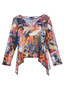 Front of the Mila Topper from Kozan in the multicolor print