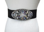 Front of the Rhinestone Elastic Belt from Samuel Dong