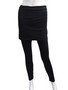 Front of the Leggings with Attached Skirt from Pure Essence in the color black