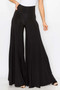 Front of the Flare Palazzo Pants from Last Tango in the color black