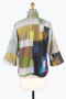 Back of the multicolor Brushed Color Block Jacket from Damee