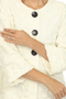 Close up of the Bubble Print Jacket from Moonlight in the color ivory