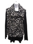 Front of the Swirl Print Cropped Vest from Reina Lee in the multicolor print