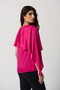 Back of the Satin Layered Top from Joseph Ribkoff in the color pink