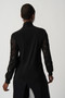 Back of the Mesh Soutache Sleeve Turtleneck from Joseph Ribkoff in the color black