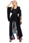 Front of the Love In Tokyo Duster Cardigan from Kokomo in the color black