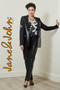 Front of the Bling Pleather Blazer from Jane & John in the color black