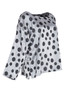 Side of the Sloan Polka-Dot Top from Kozan in the Pleats print