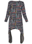 Back of the Sweater Knit Mandy Tunic from Kozan in the Circus print