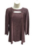 Front of the Peek-a-Boo Top from Soft Works in the color mauve
