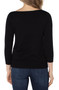 Back of the Rhinestone Keyhole Sweater from Liverpool Jeans in the color black