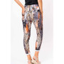 Back of the Animal Print Gold Foil Jeggings from Look Mode in the color black