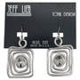Front of the Silver Square Spiral Earrings SKU 25221 from Jeff Lieb