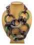 Front of the Multicolor Chunky Chain Link Necklace SKU 25224 from Alisha D