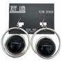 Front of the Black and Silver Hoop Earrings SKU 25188 from Jeff Lieb
