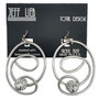 Front of the Silver Twist Wire Earrings SKU 22776 from Jeff Lieb