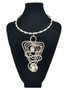 Front of the Silver Triangular Twist Wire Necklace SKU 25293 from Jeff Lieb