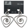Front of the Silver Triangular Pendant Earrings SKU 25296 from Jeff Lieb