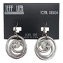 Front of the Silver Spiral Pendant Earrings SKU 25308 from Jeff Lieb