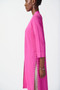 Side of the Studded Side Slit Knit Cardigan from Joseph Ribkoff in the color ultra pink