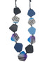 Front of the Twilight Blue Adjustable Necklace from Sylca Designs