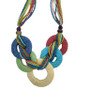 Front of the Multicolor Beaded Rope Statement Necklace from Alisha D.