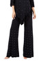 Front of the Rhinestone Palazzo Pants from Kokomo in the color black