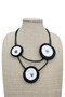Front of the White Inga Necklace  from Sylca Designs