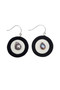 Front of the White Inga Earrings from Sylca Designs