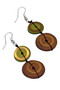 Front of the Siena Rust Earrings from Sylca Designs