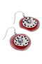 Side of the Red Reign Earrings from Sylca Designs