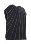 Side of the Hollywood Eliza Striped Top from Kozan in the colors black and white