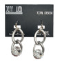 Front of the Chain Link Drop Earrings from Jeff Lieb