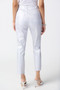 Back of the Metallic Animal Print Pull-On Jeans from Joseph Ribkoff in the colors white and silver