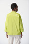 Back of the Water-Resistant Novelty Boxy Jacket from Joseph Ribkoff in the color Key Lime