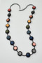 Front of the Neoprene Mondrian Long Necklace from Laurent Scott