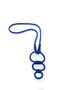 Front of the Navy Three Circle Metallic Necklace from Laurent Scott
