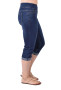 Side of the Leilani Pull On Denim Capris from Ethyl in the color blue