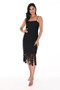 Front of the Circle Cut-Out Statement Dress from Frank Lyman in the color black