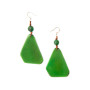 Front of the Scarlett Green Earrings from Tagua