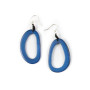 Front of the Marianitas Azul Blue Earrings from Tagua
