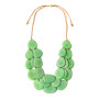 Front of the Amigas Mint Green Necklace from Tagua