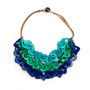 Front of the Vero Turquoise Necklace from Tagua