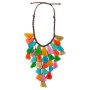 Front of the Scarlett Multicolor Necklace from Tagua