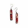 Front of the Amazon Poppy Coral Earrings from Tagua