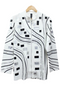 Front of the Bling Waves Jacket from Berek in the color white