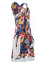 Side of the Jolie Multicolor Print Dress from Kozan