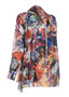 Side of the Mesh Multicolor Print Cardigan from Kozan