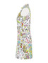 Side of the 'Love in the City' Print Belted Dress from Dolcezza in the multicolor print