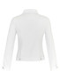 Back of the Rhinestone Jean Jacket from Dolcezza in the color white
